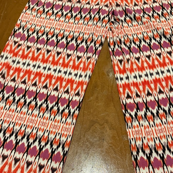 Boston Proper Red and Purple Patterned Pants - Picture 11 of 14